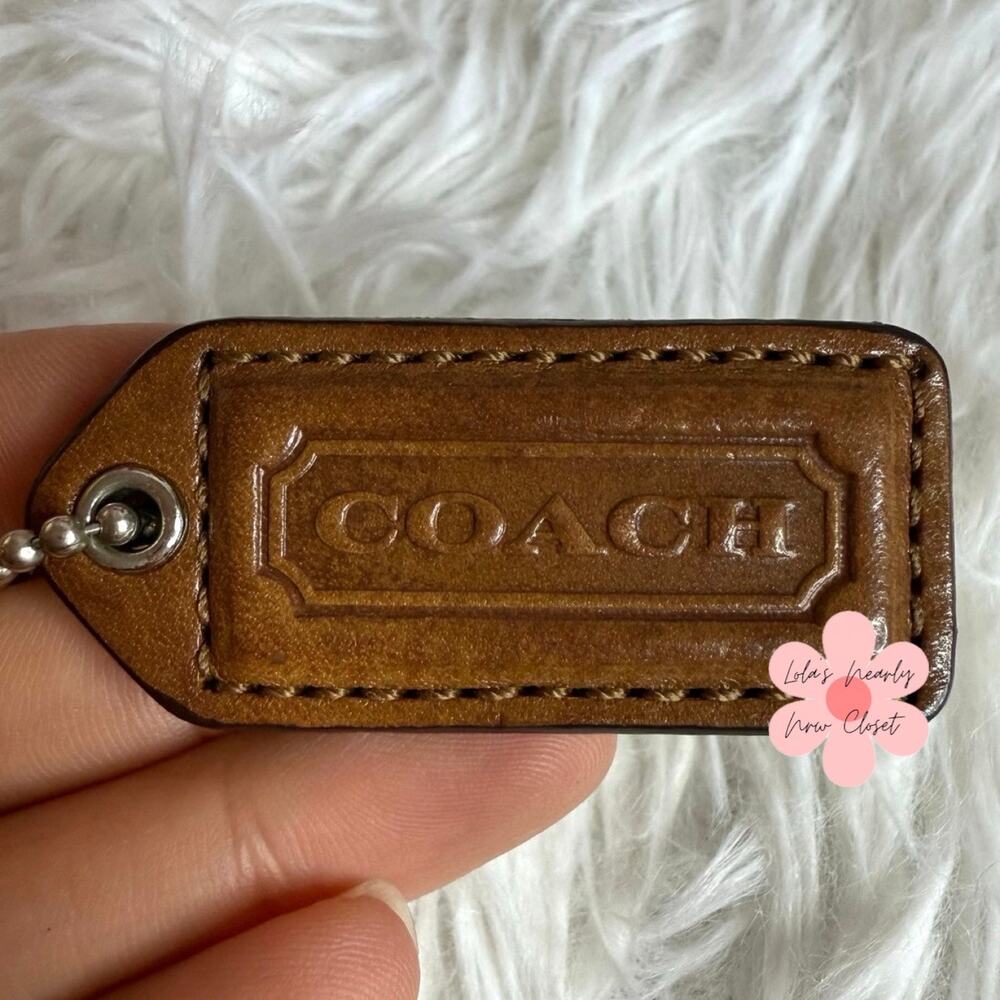 1.5" y2k COACH Fob Bag Charm Hang tag Hangtag